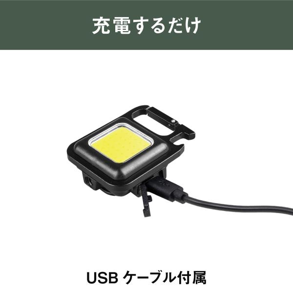 ムサシ RITEX 充電式マルチLEDライト 6W小型 COB-WL001