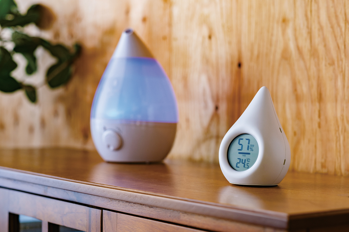 アピックス デジタル温湿度計 SHIZUKU AHM-140(WH)