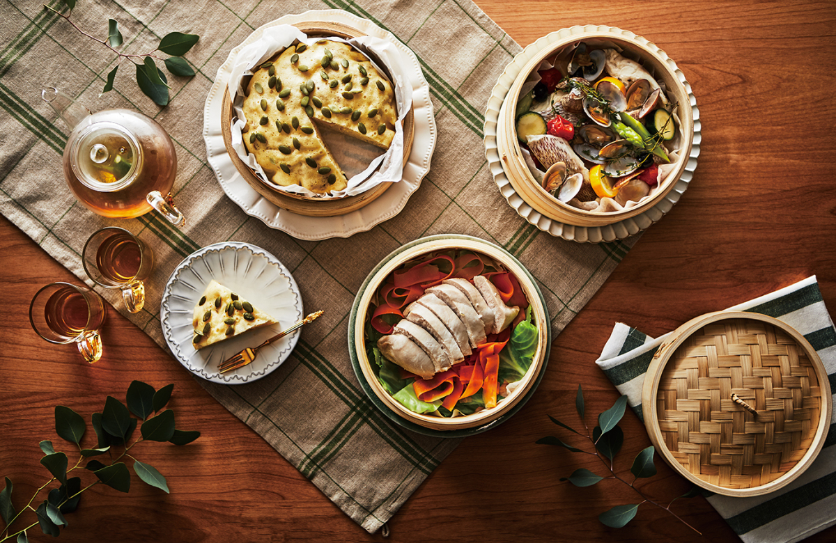 アピックス 電気せいろ蒸し器 むしざんまい AMZ-450(GY)