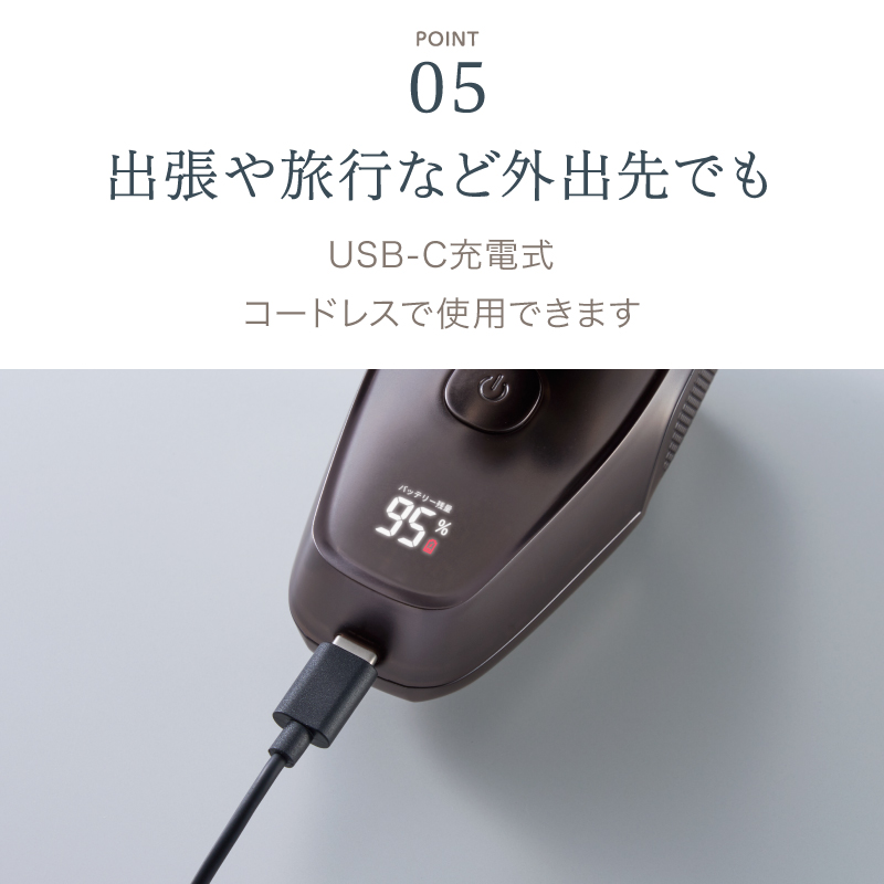 APIX BEAUM 7ヘッドボディシェーバー ASV-B07 (GY)