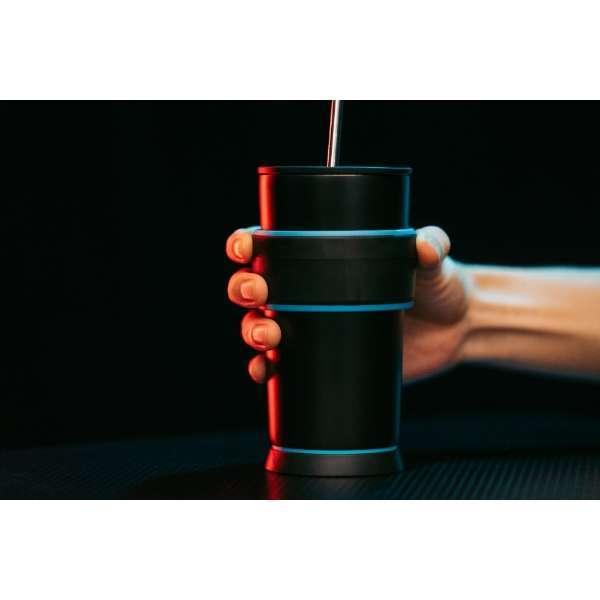 ピーコック ゲーミングストローボトル 550ml ブルーブラック ATX-R55(AB)