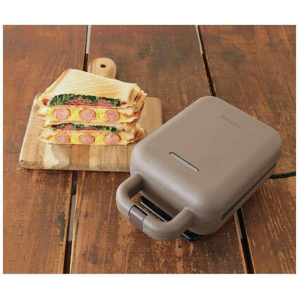 マクロス ホットサンドメーカー ブラウン MEK-95BR