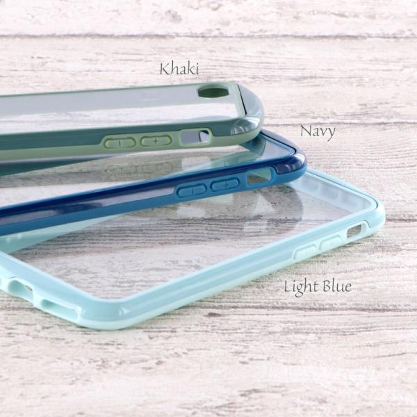 ルプラス ネクスト iPhone SE (第3/第2世代) ケース カバー 耐衝撃・薄型・背面クリアケース Duality スマホベルト付属 カーキ LN-ISS22PLDKA