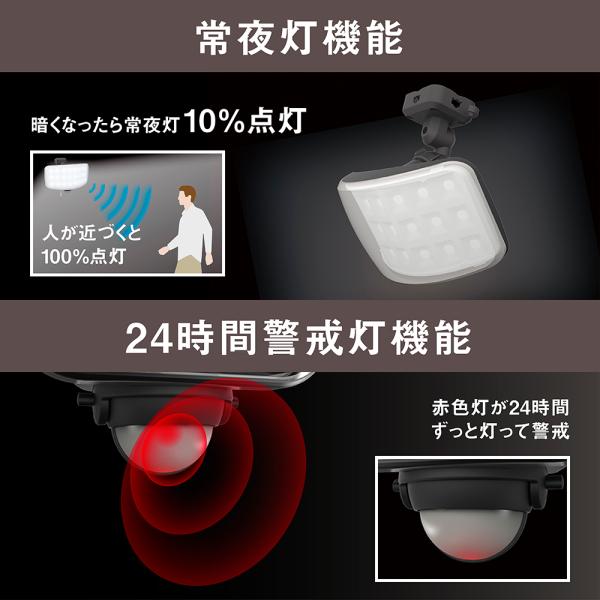 RITEX ムサシ センサーライト 27W ワイドフリーアーム式 LEDセンサーライト LED-AC1027