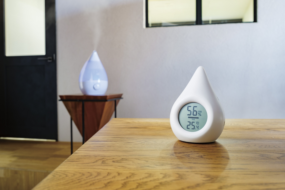 アピックス デジタル温湿度計 SHIZUKU AHM-140(WH)