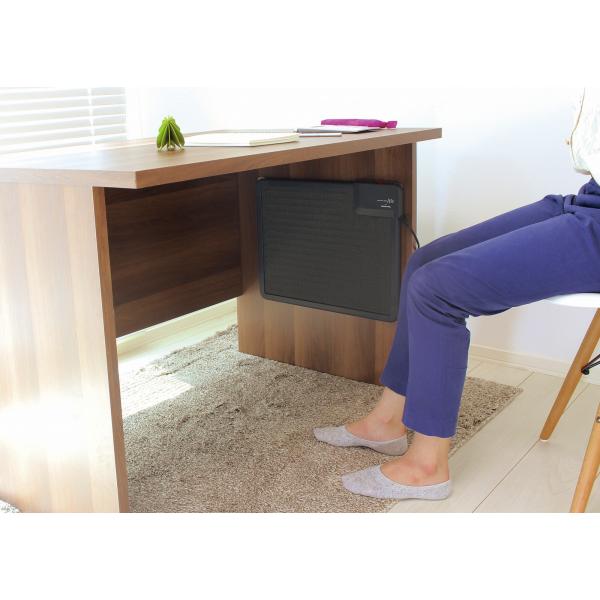 アピックス 省エネ 節電 デスクパネルヒーター ADH-182(GY)