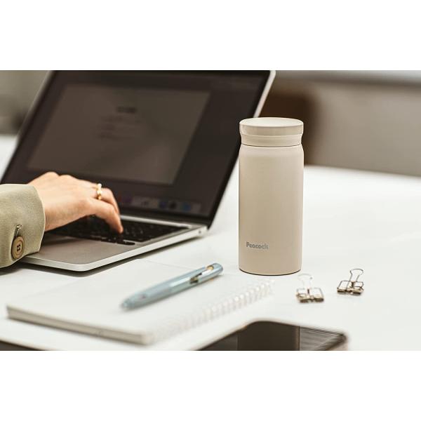ピーコック ステンレス ボトル マグボトル 保温 保冷 200ml ミルクホワイト AKB-21(W)