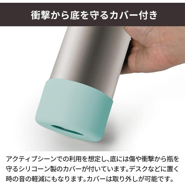 ピーコック 水筒 1L スポーツドリンク対応 ストラップ付 スポーツマグ マットクリア AKD-RS101(MC)