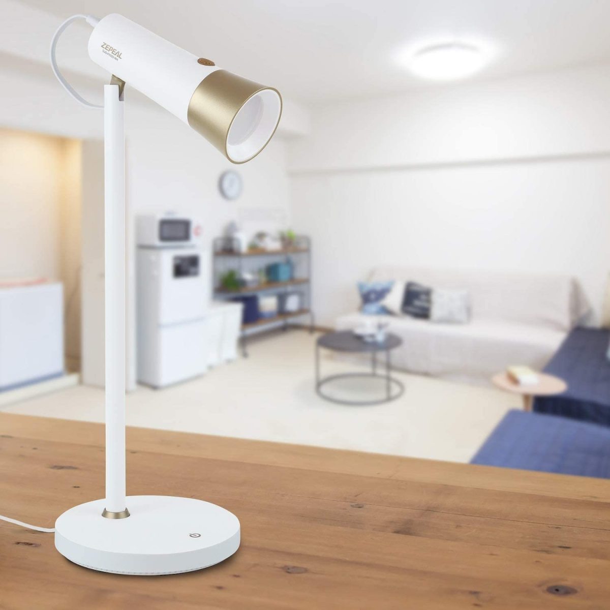 訳あり 箱不良 ゼピール 充電式 LEDスタンドライト ホワイト DJS-H1020-WH