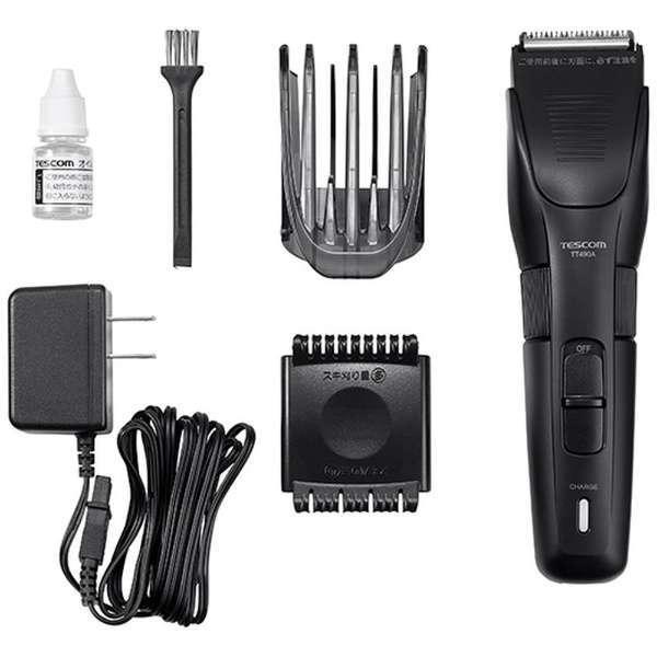 テスコム ヘアカッター バリカン 充電・交流式 ブラックTT490A(K)