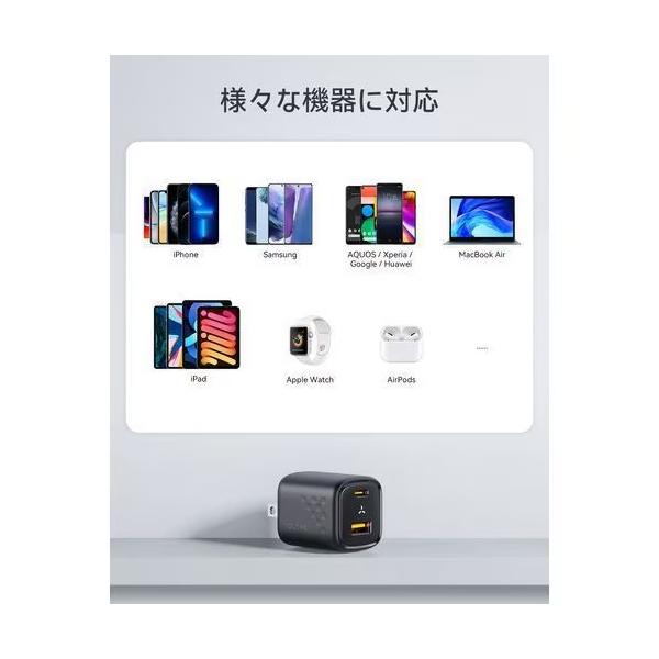 ボルトミー VOLTME USB急速充電器 Revo 30 デュオ USB PD(パワーデリバリー)対応 30W USB-C×1/USB-A×1 折りたたみ式プラグ ブラック V2097