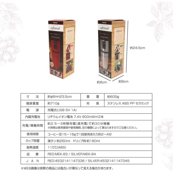 マクロス 電動式 オールインワンコーヒーメーカー カフェラベル シルバー MEK-84