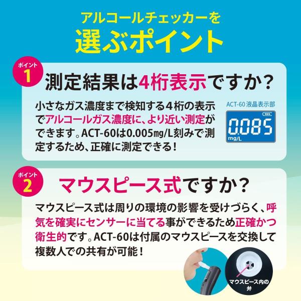 DEARLIFE 半導体センサー式 アルコールチェッカー ACT-60