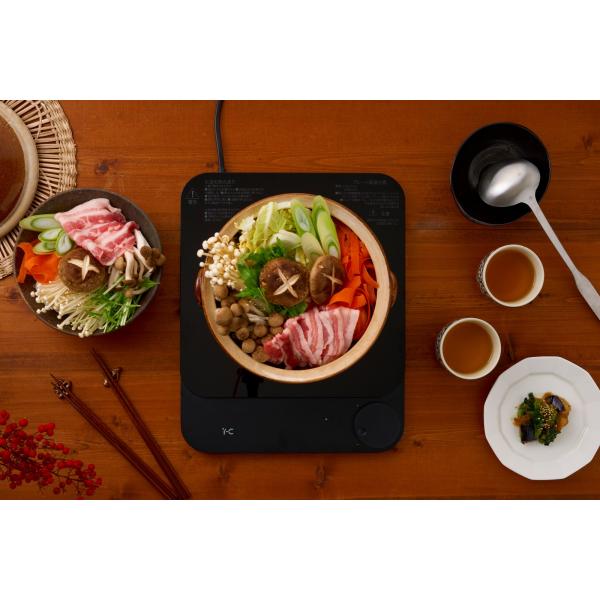 I-CHAIN 超薄型 IHクッキングヒーター 1400W IC-THC01-BK