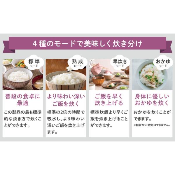 シュアー スマートカロリー炊飯器 3合炊き SRC-300BE