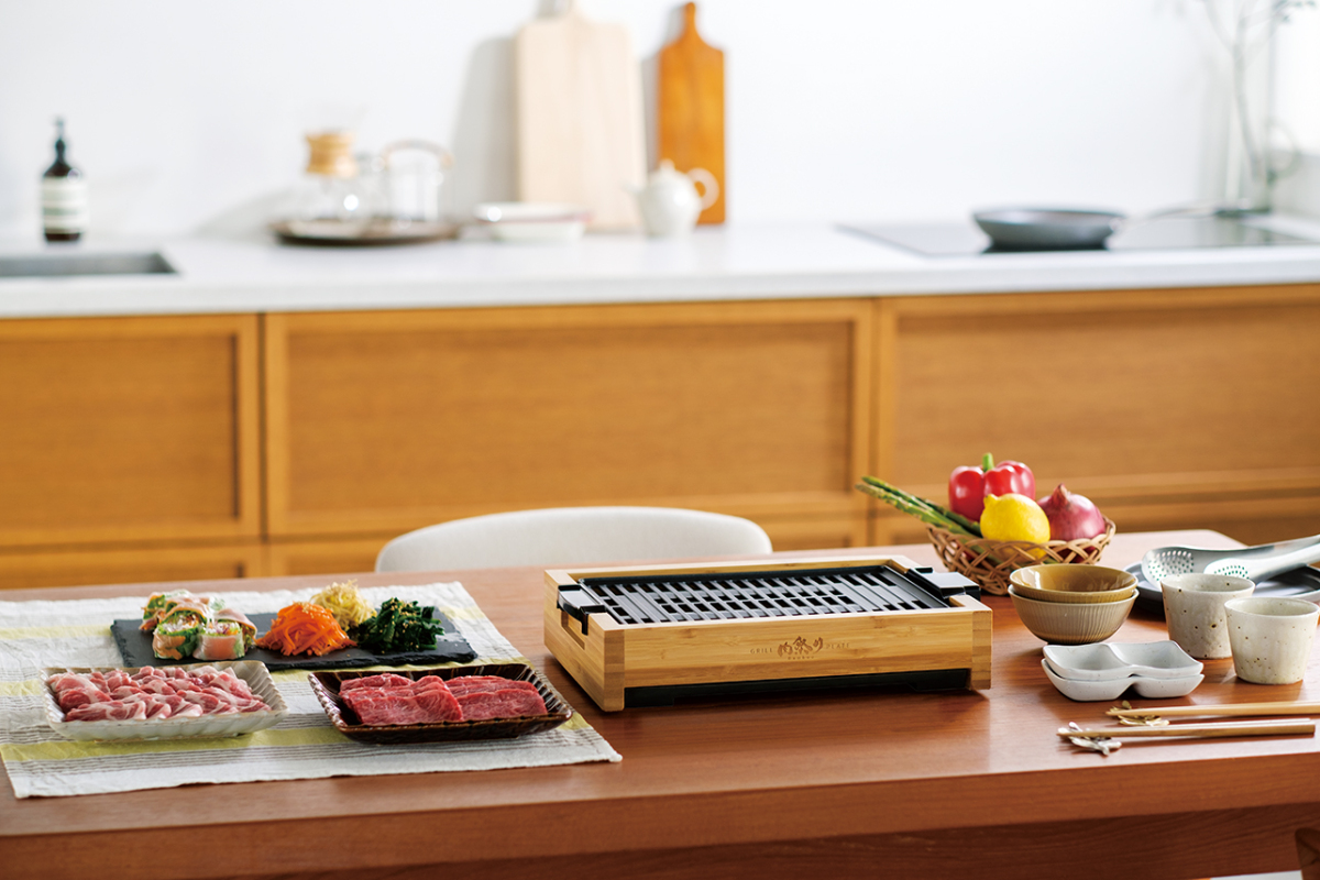 アピックス 減煙グリルプレート 肉祭り バンブー AGP-242(BB)