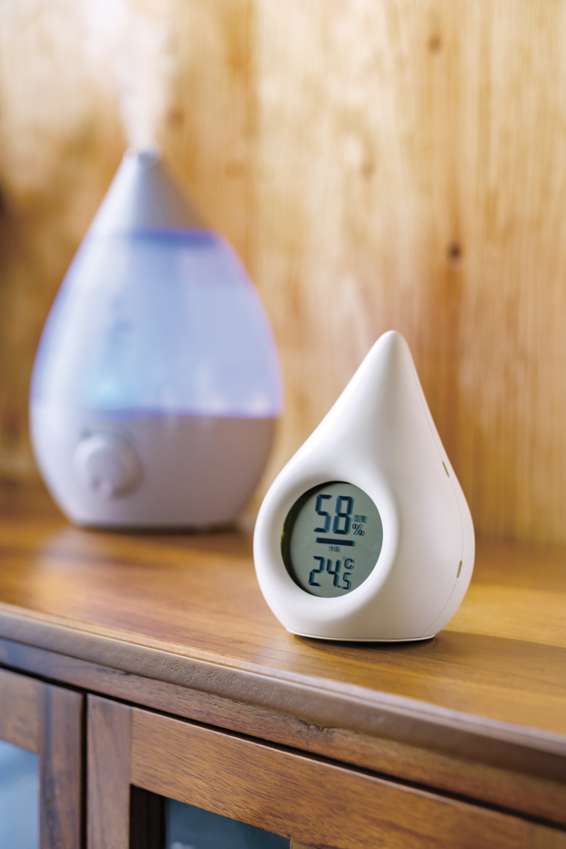 アピックス デジタル温湿度計 SHIZUKU AHM-140(WH)