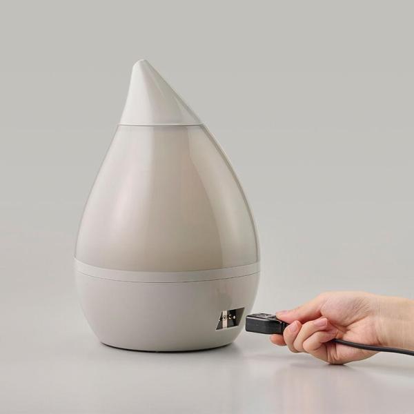 アピックス スチーム式加湿器 木造2-4畳 プレハブ洋室4-6畳 グレージュ AHD-033(GY)