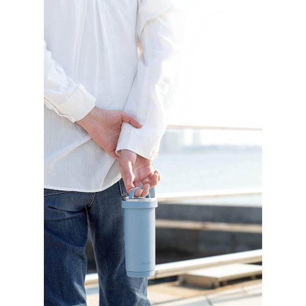 ピーコック魔法瓶工業 水筒 ステンレスボトル タンブラーボトル 0.4L スモーキーブルー AKS-R40 ASM