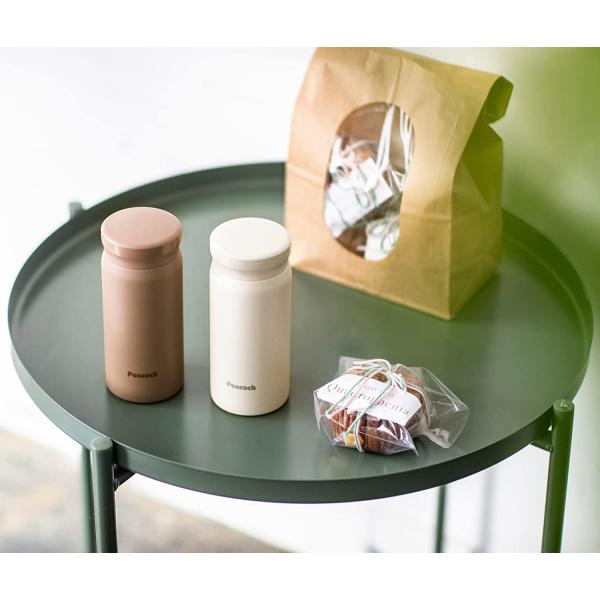 ピーコック ステンレス ボトル マグボトル 保温 保冷 200ml ミルクホワイト AKB-21(W)