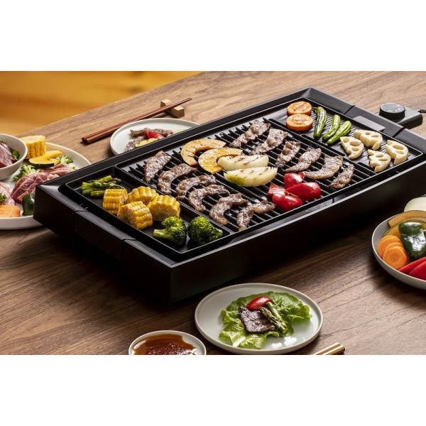 ピーコック DINING BBQ 電気焼肉器 減煙ワイドタイプ ブラック WY-E130(B)