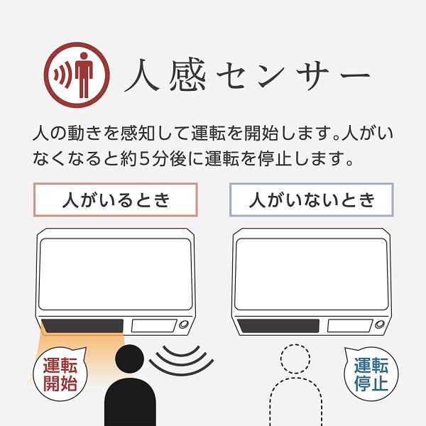 ゼピール 人感センサー付脱衣所ヒーター DWC-J120M-WH