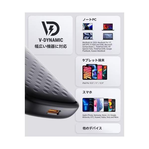 ボルトミー VOLTME USB急速充電器 Revo 65 EVO USB PD(パワーデリバリー)対応 65W USB-C×1ポート USB-C端子ケーブル付き 折りたたみ式プラグ ブラック V2099