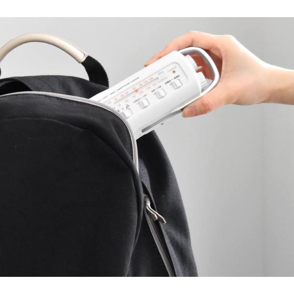 ドリテック さすだけ充電 ラジオライト ホワイト PR-321 WT