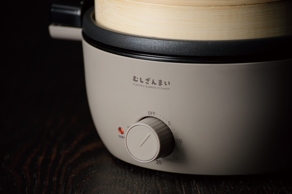 アピックス 電気せいろ蒸し器 むしざんまい AMZ-450(GY)