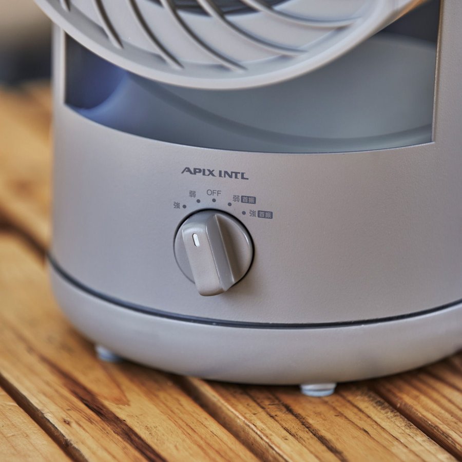 アピックス SOTOMO DCモーター搭載 充電式 フォールディング サーキュレーター AFC-270B(GY)
