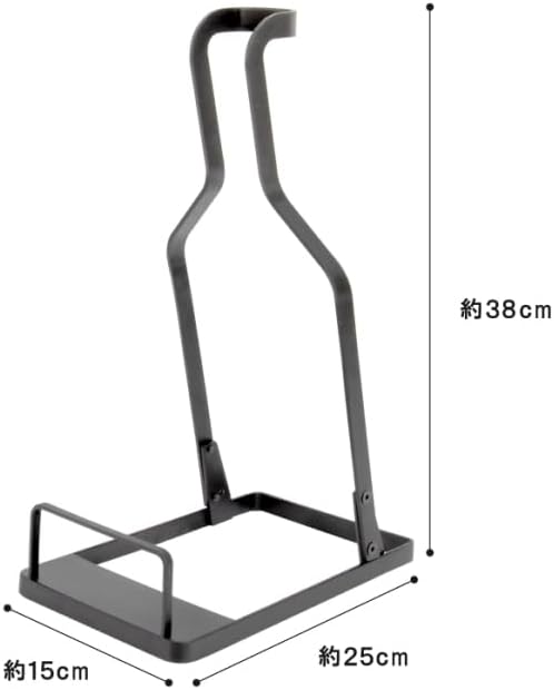 ゼピール クリーナースタンド 角度2段階調整 スチール製 軽量 掃除機スタンド DCS-M20N-GY