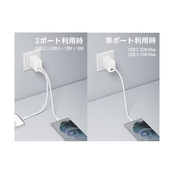 ボルトミー VOLTME USB急速充電器 Revo 35 Duo A+C 35W USB-C×1/USB-A×1 折りたたみ式プラグ ホワイト V2140