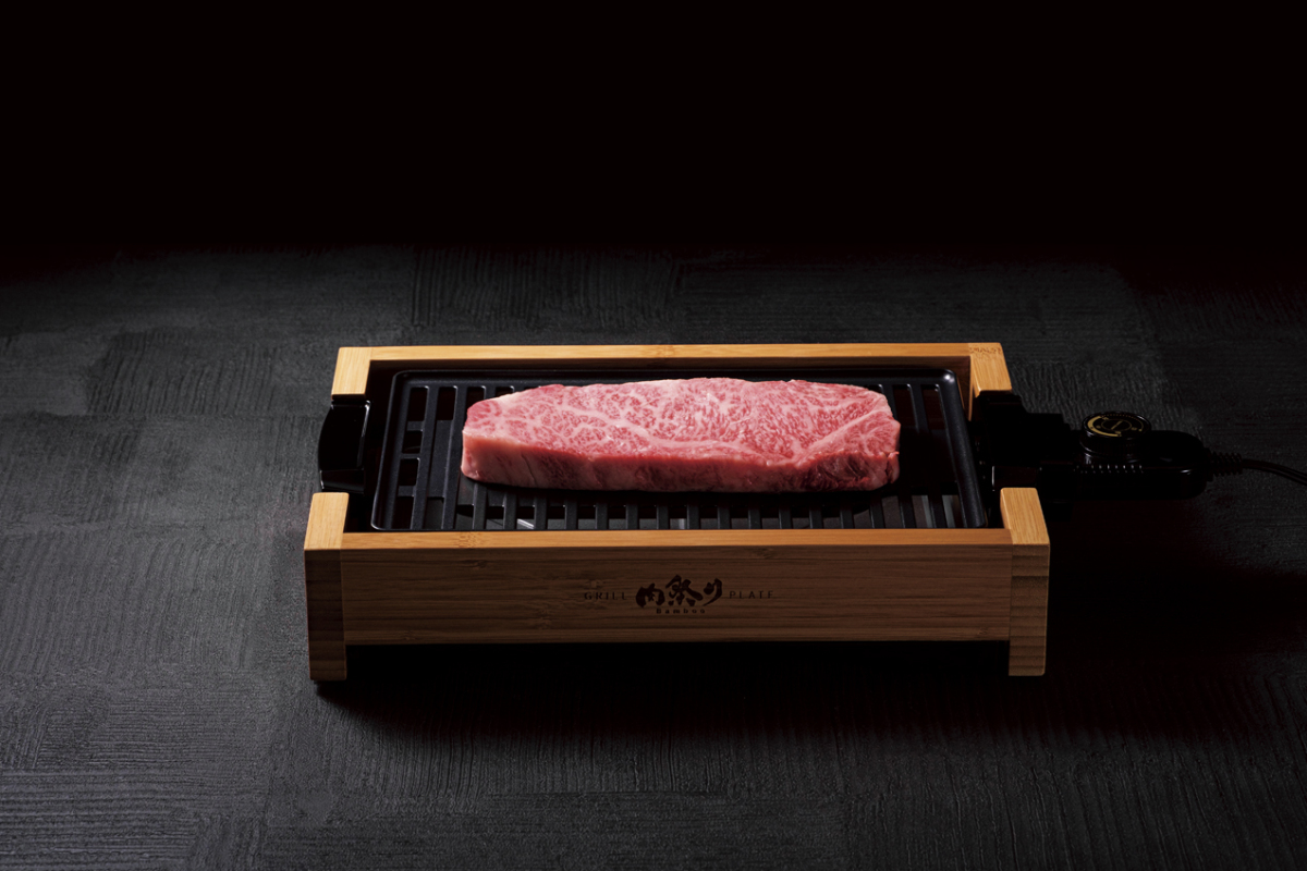 アピックス 減煙グリルプレート 肉祭り バンブー AGP-242(BB)