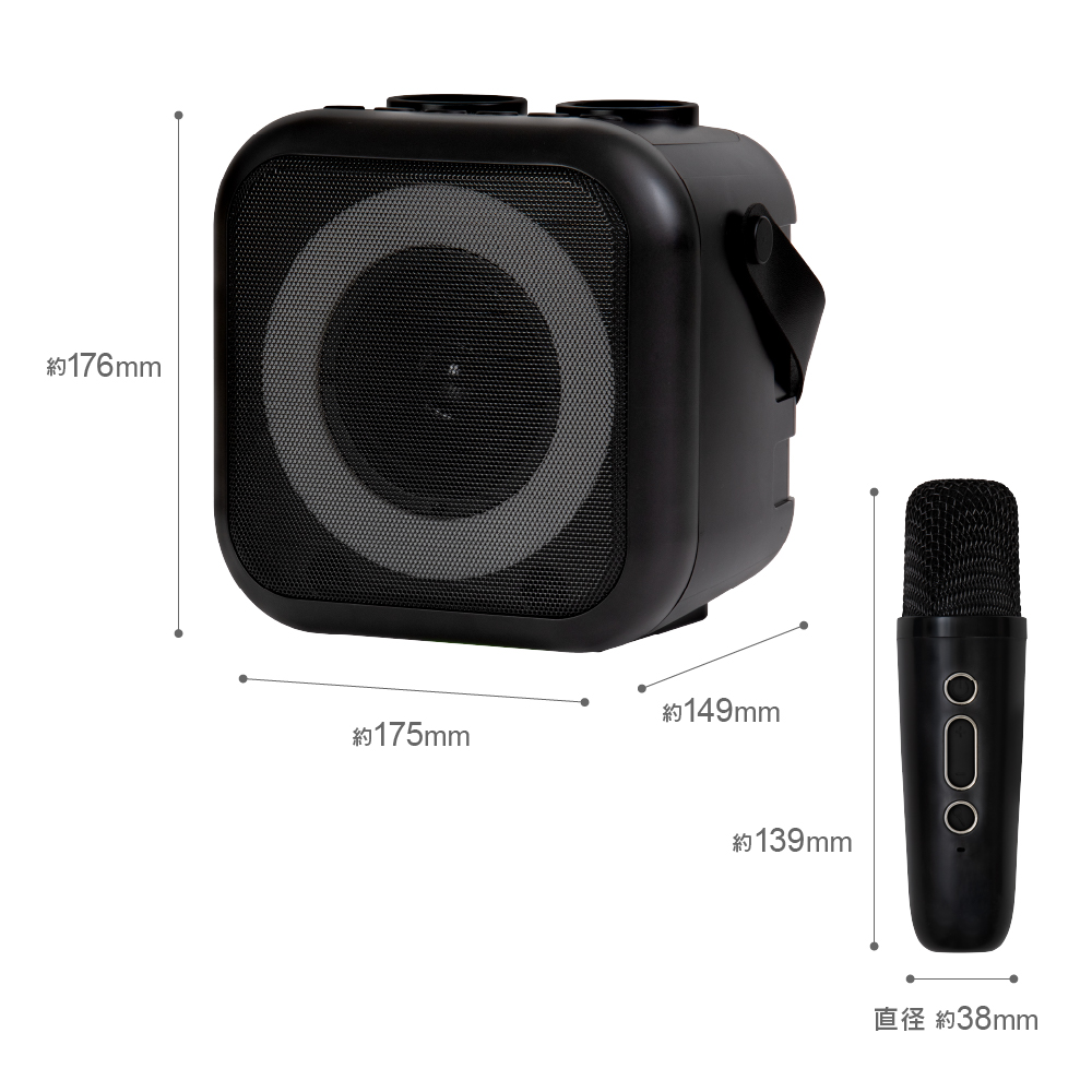 ZEPEAL(ゼピール) モバイルスピーカー モバカラ ZQS-10KB-K