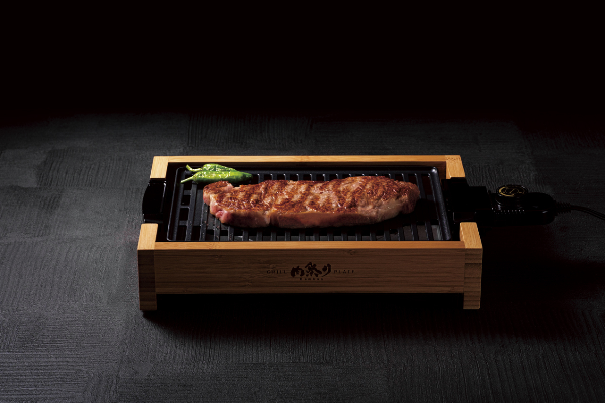 アピックス 減煙グリルプレート 肉祭り バンブー AGP-242(BB)