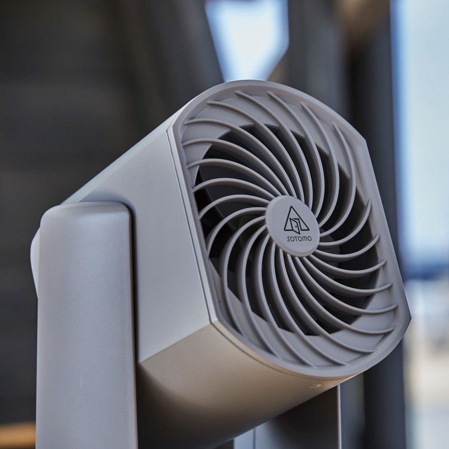 アピックス SOTOMO DCモーター搭載 充電式 フォールディング サーキュレーター AFC-270B(GY)