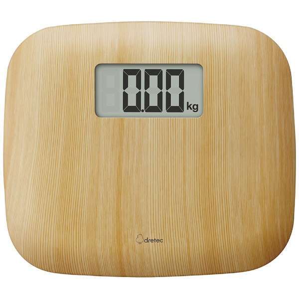 ドリテック ボディスケール リフェロ ナチュラルウッドBS-183(NW)