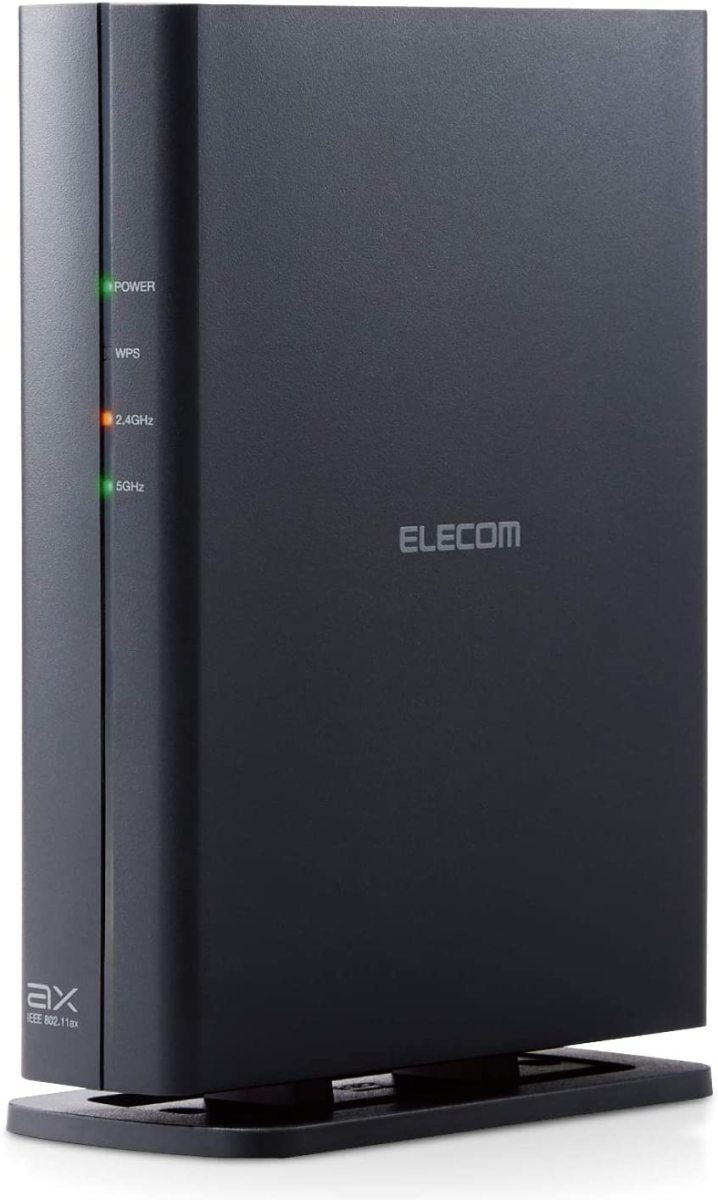エレコム WiFi ルーター 無線LAN Wi-Fi6 11ax 1201+574Mbps IPv6(IPoE)対応 WRC-X1800GS-B