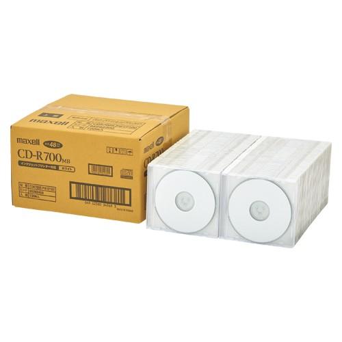 マクセル プリント対応 CD-R 700MB 業務用パック 1箱(100枚入) CDR700S.PW1P100