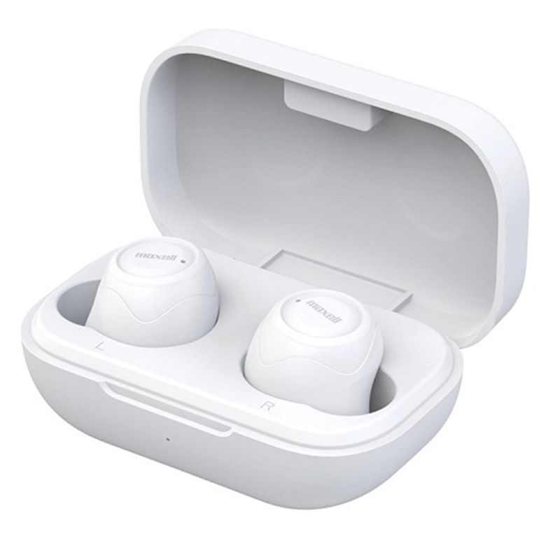 マクセル Bluetooth対応 完全ワイヤレス カナル型ヘッドホン ホワイト MXH-BTW300(WH)