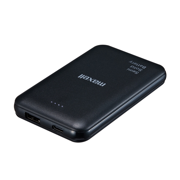 マクセル 【PSE適合品】半固体電池採用モバイル充電バッテリー MPC-CSSB5000BK