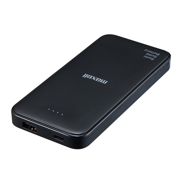 マクセル 【PSE適合品】半固体電池採用モバイル充電バッテリー MPC-CSSB10000BK