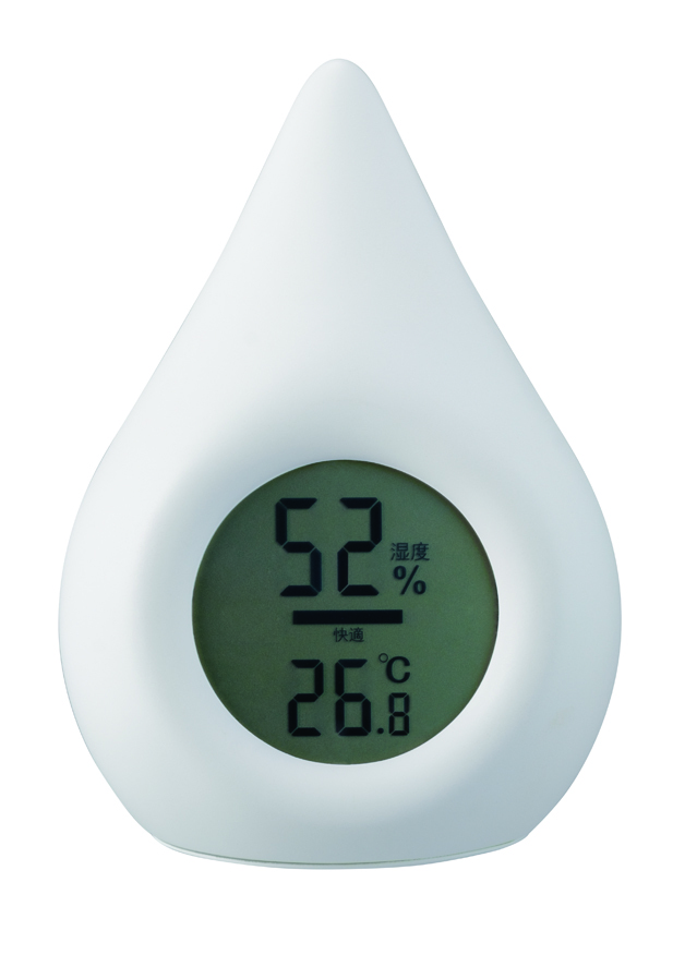 アピックス デジタル温湿度計 SHIZUKU AHM-140(WH)