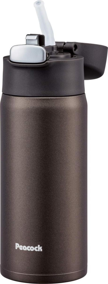 ピーコック ステンレスボトル ストロータイプ ブラウン APA-40 T