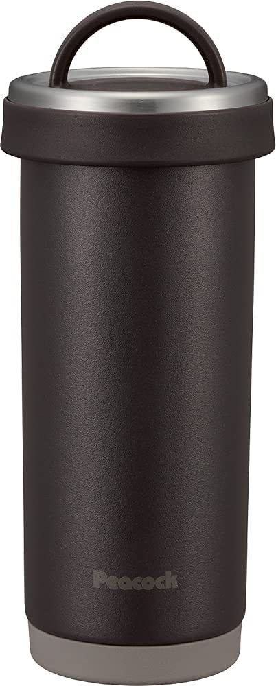 ピーコック魔法瓶工業 水筒 ステンレスボトル タンブラーボトル 0.4L ダークブラウン AKS-R40 TB