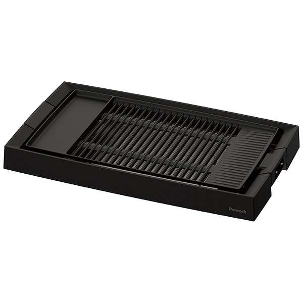 ピーコック DINING BBQ 電気焼肉器 減煙ワイドタイプ ブラック WY-E130(B)
