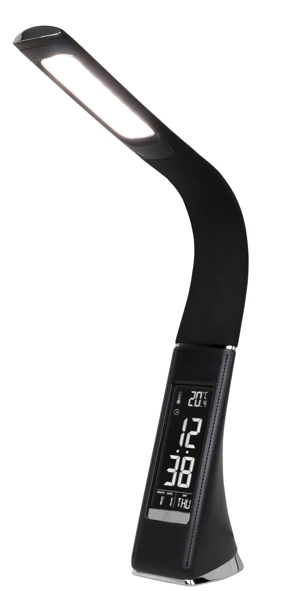 ゼピール LEDスタンドライト(デジタル表示付き) DLS-H2008-BK