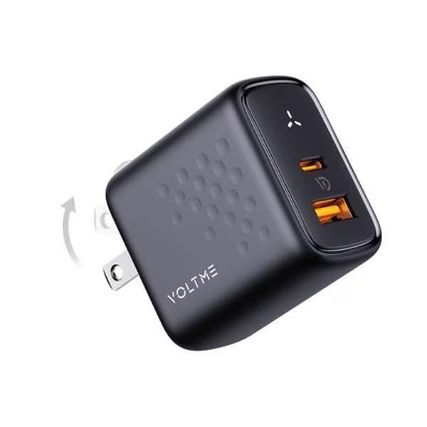 ボルトミー VOLTME USB急速充電器 Revo 35 Duo A+C 35W USB-C×1/USB-A×1 折りたたみ式プラグ ブラック V2139