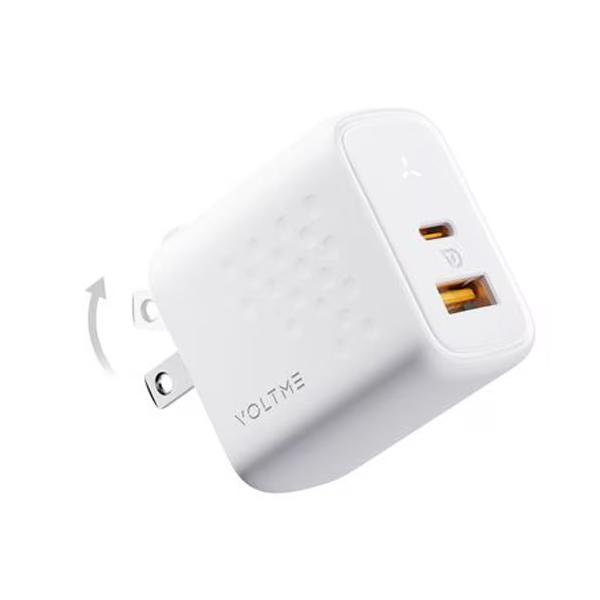 ボルトミー VOLTME USB急速充電器 Revo 35 Duo A+C 35W USB-C×1/USB-A×1 折りたたみ式プラグ ホワイト V2140