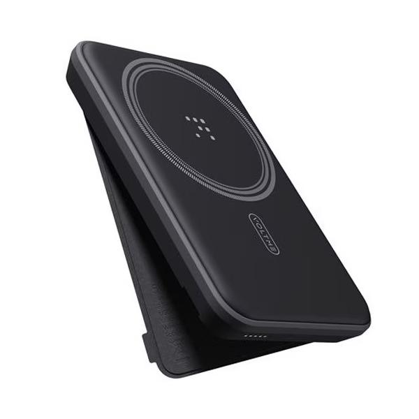 ボルトミー VOLTME MagSafe対応 7.5W ワイヤレス充電モバイルバッテリー 5000mAh ケーブル付属(ブラック)MagPak 5K B3018